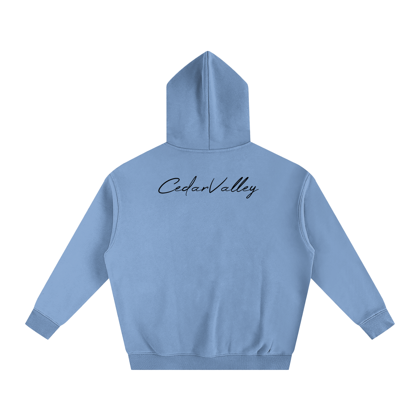 Oversize Fleeced Campfire Hoodie (Black Logo)