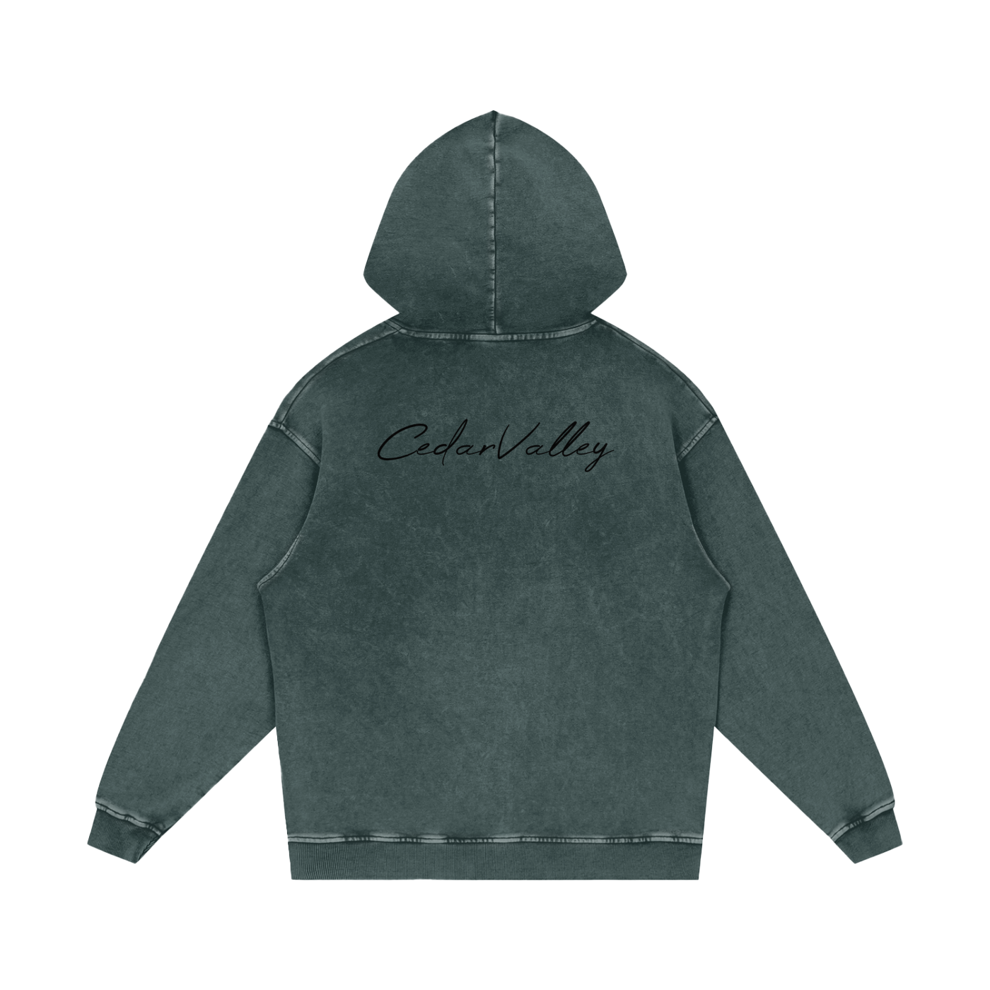 Desert Oversized Washed Hoodie (Black Logo)
