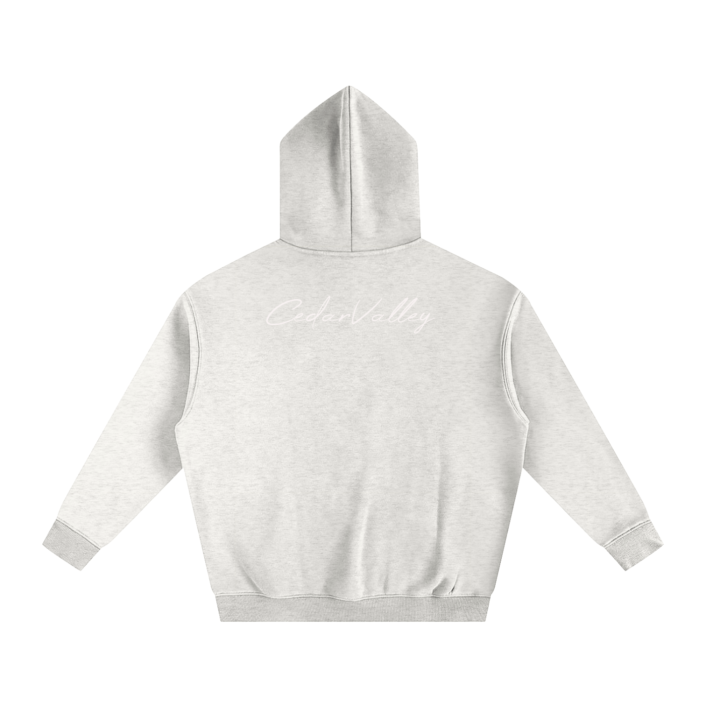 Oversize Fleeced Campfire Hoodie (White Logo)