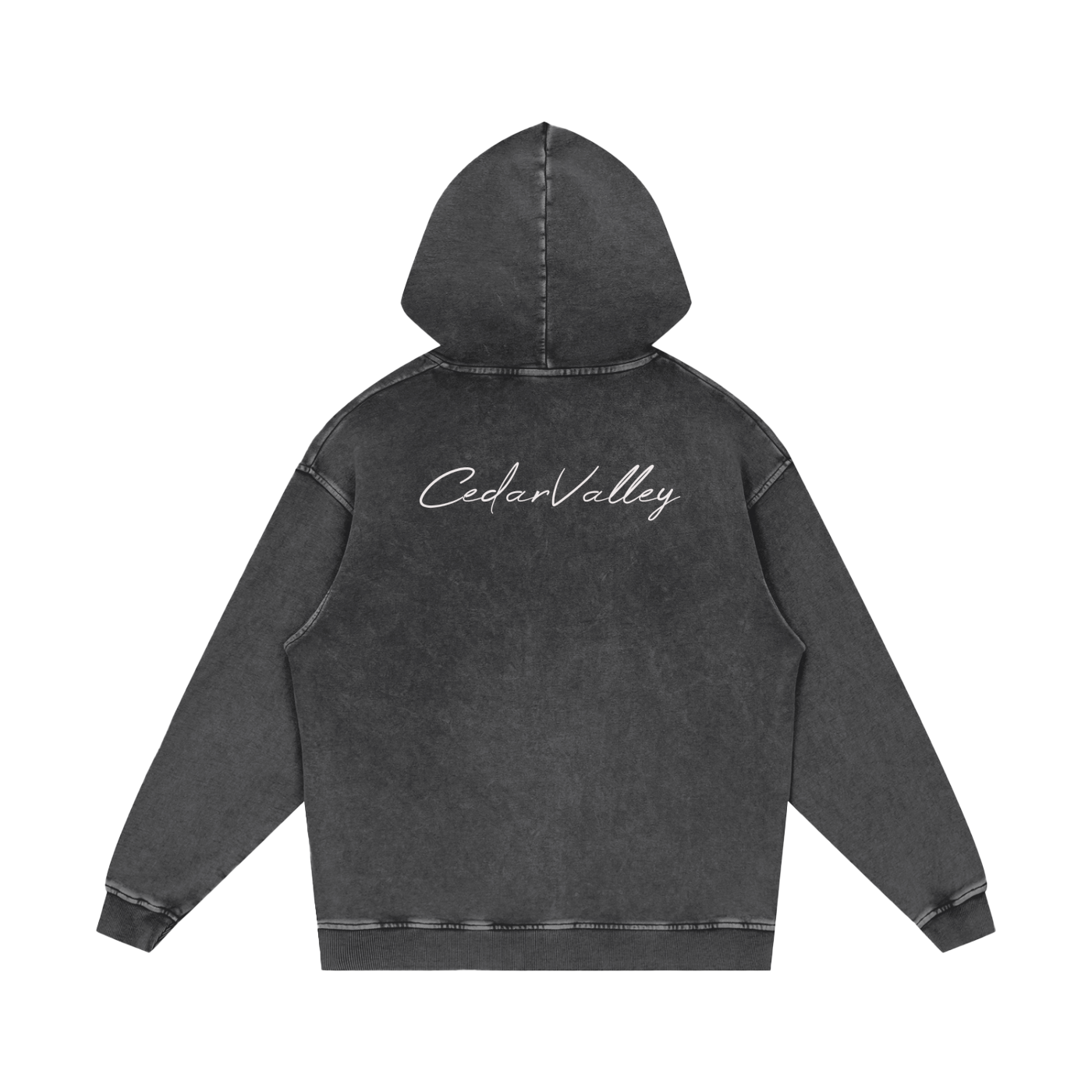 Desert Oversized Washed Hoodie (White Logo)