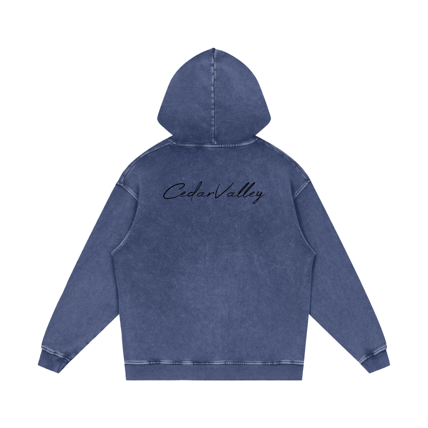 Desert Oversized Washed Hoodie (Black Logo)