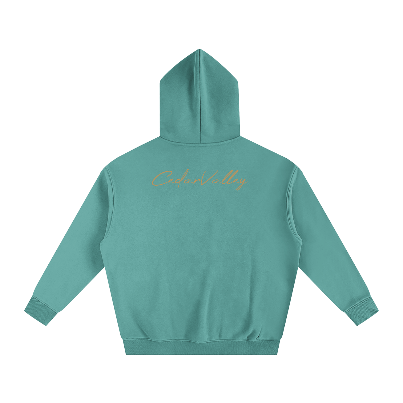 Oversize Fleeced Campfire Hoodie (Tan Logo)