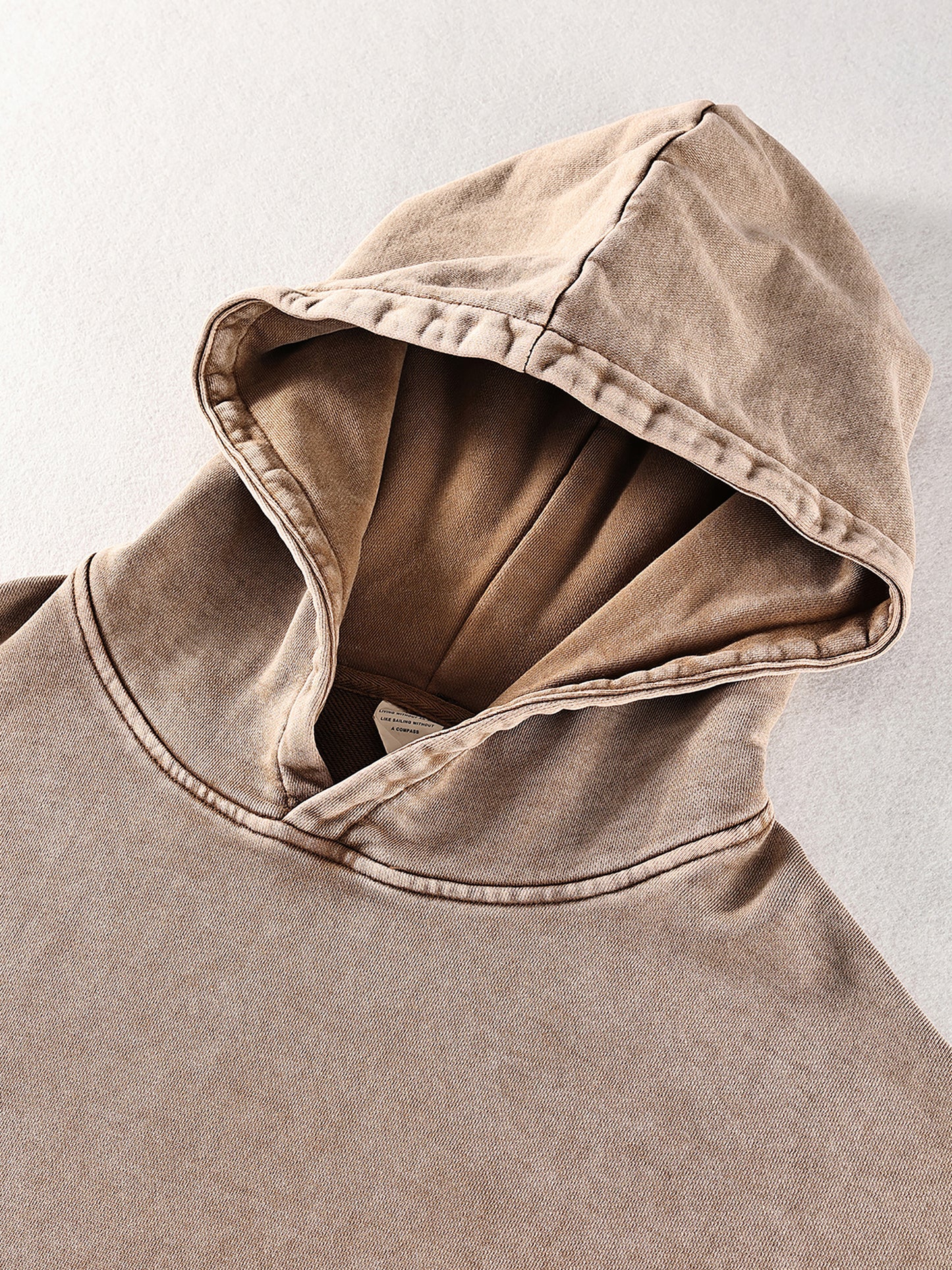 Desert Oversized Washed Hoodie (Black Logo)