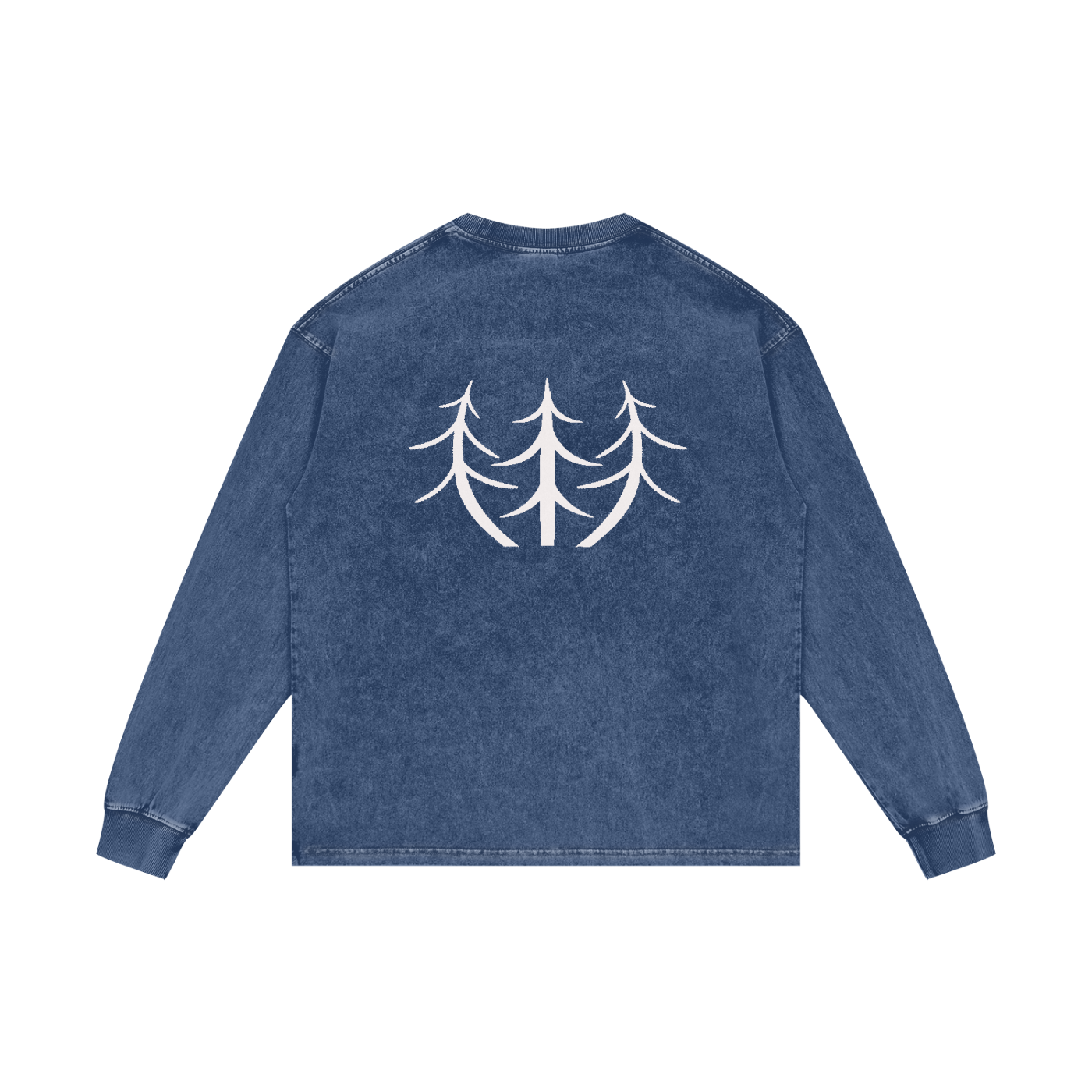 Acid Wash Oversize Long Sleeve T-Shirt - 250 GSM