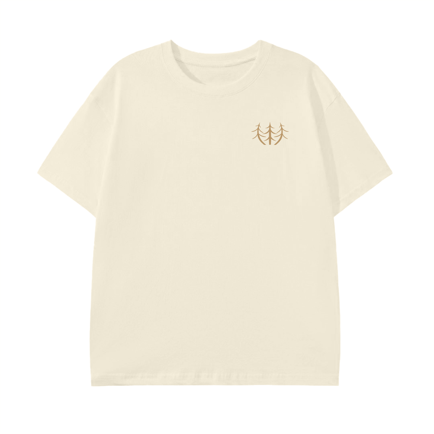 Classic Lightweight T-Shirt (Tan Logo)