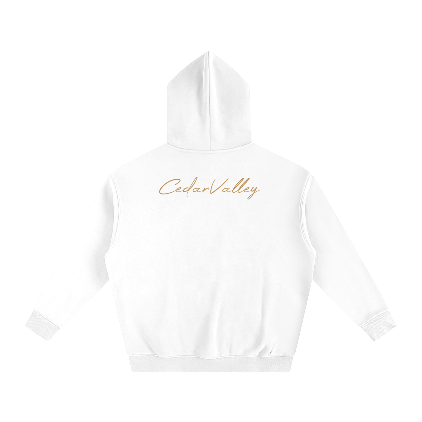 Oversize Fleeced Campfire Hoodie (Tan Logo)