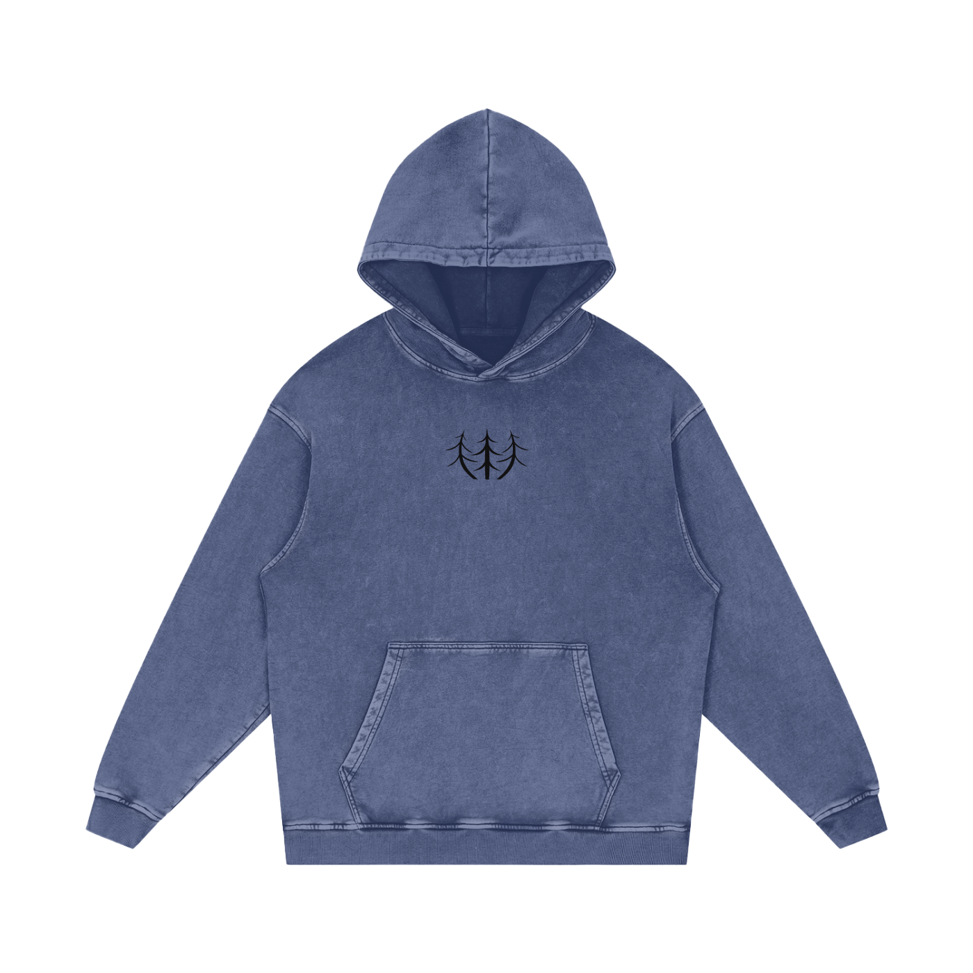 Desert Oversized Washed Hoodie (Black Logo)