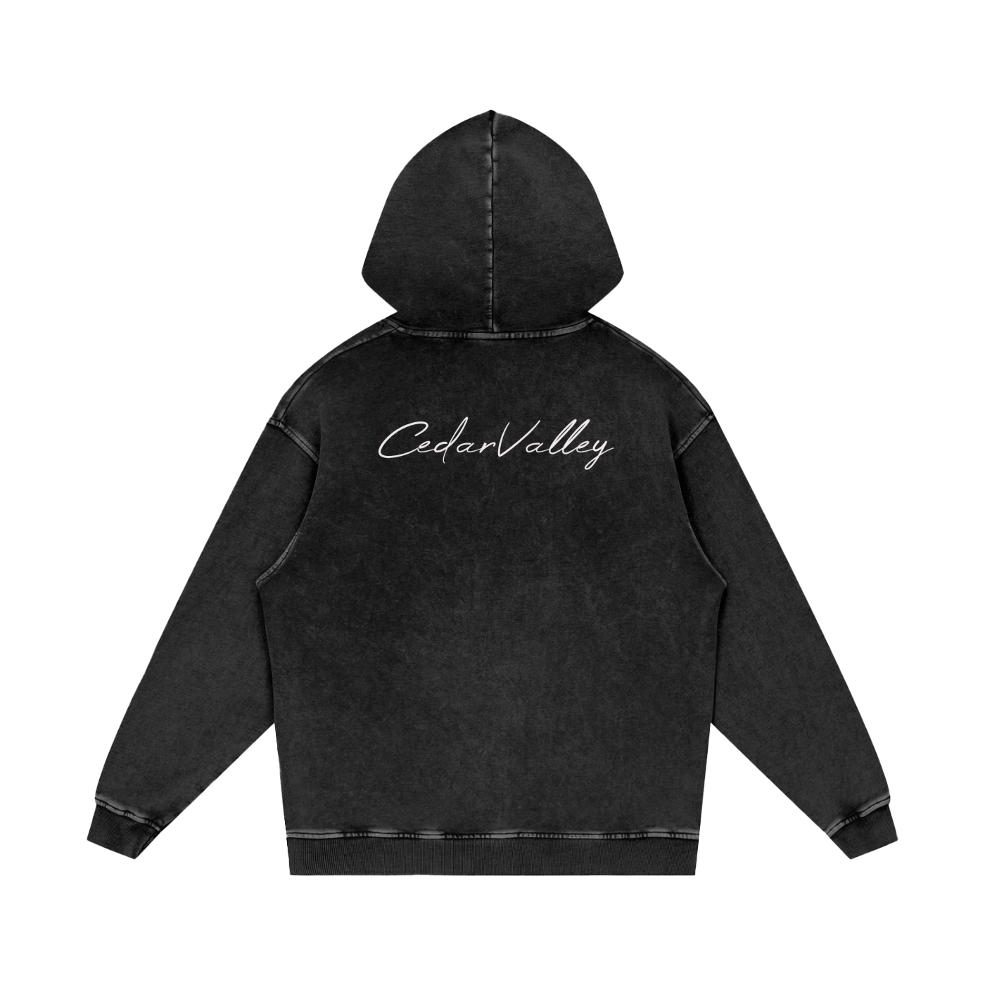 Desert Oversized Washed Hoodie (White Logo)