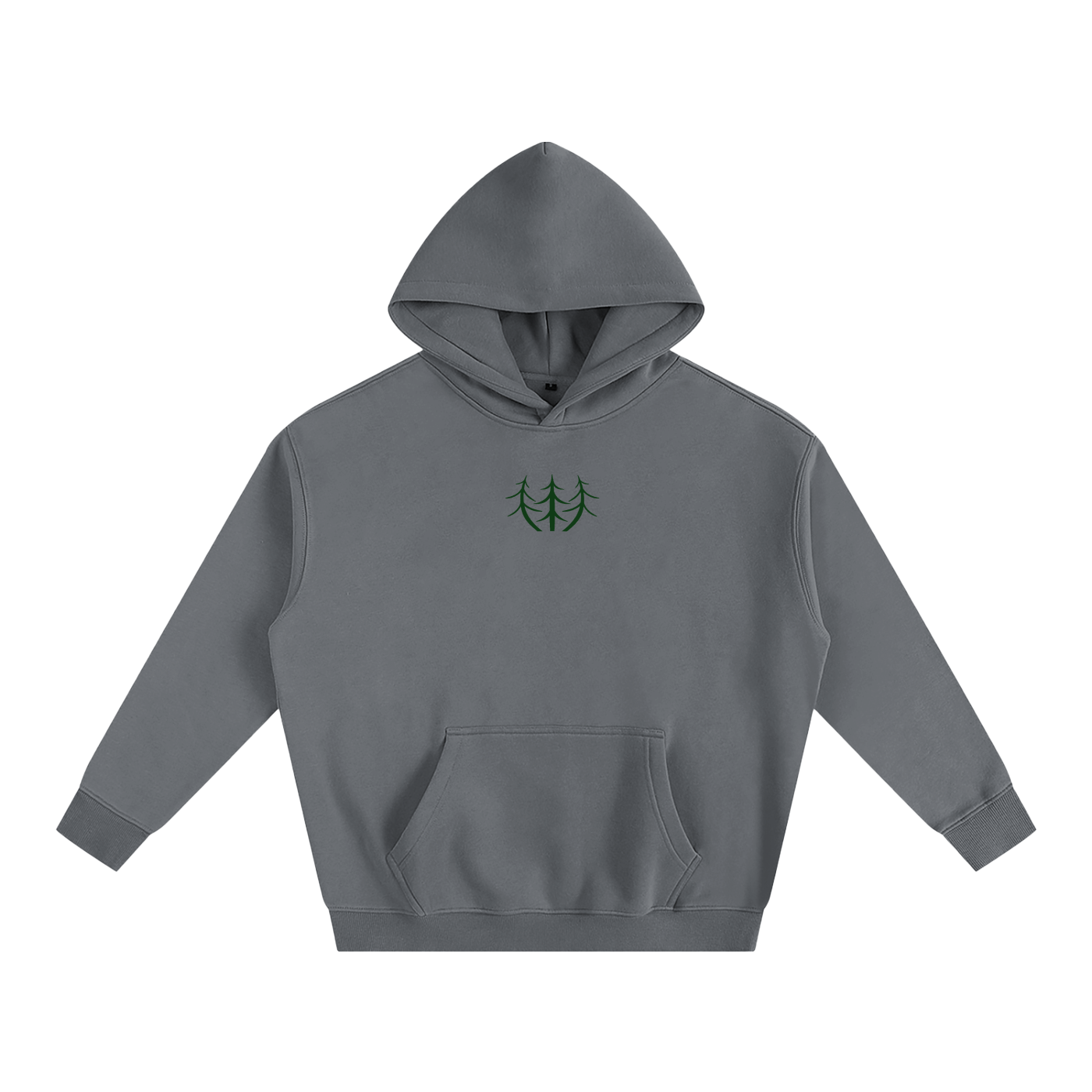 Oversize Fleeced Campfire Hoodie (Green Logo)