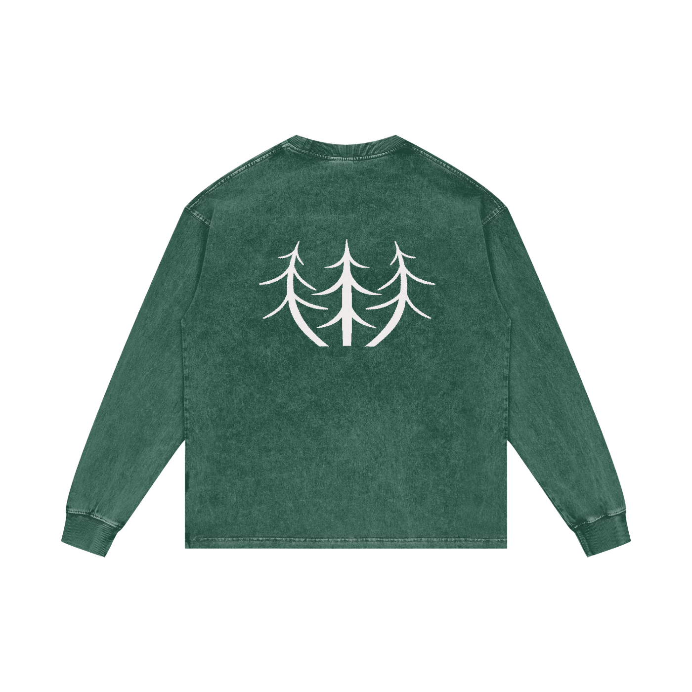 Acid Wash Oversize Long Sleeve T-Shirt - 250 GSM
