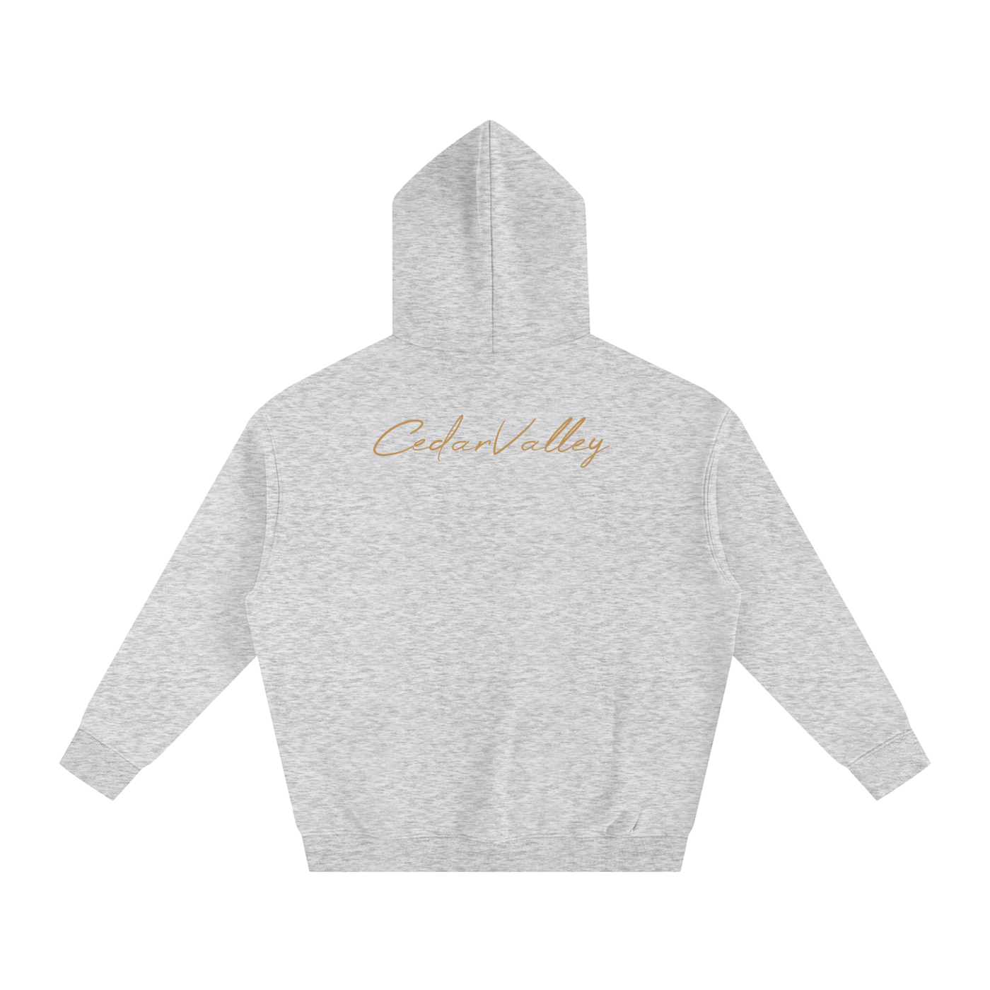 Oversize Fleeced Campfire Hoodie (Tan Logo)