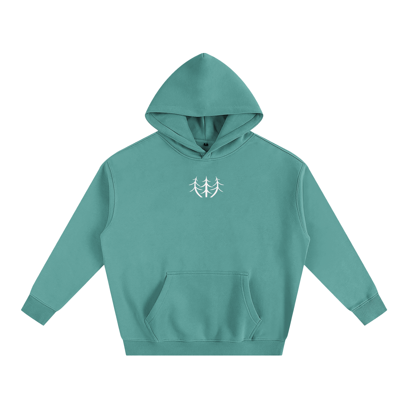 Oversize Fleeced Campfire Hoodie (White Logo)