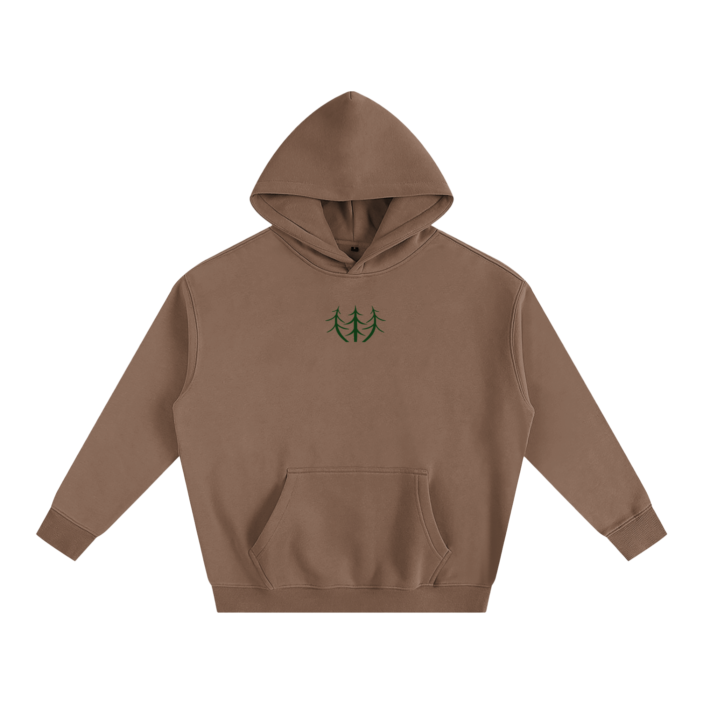 Oversize Fleeced Campfire Hoodie (Green Logo)