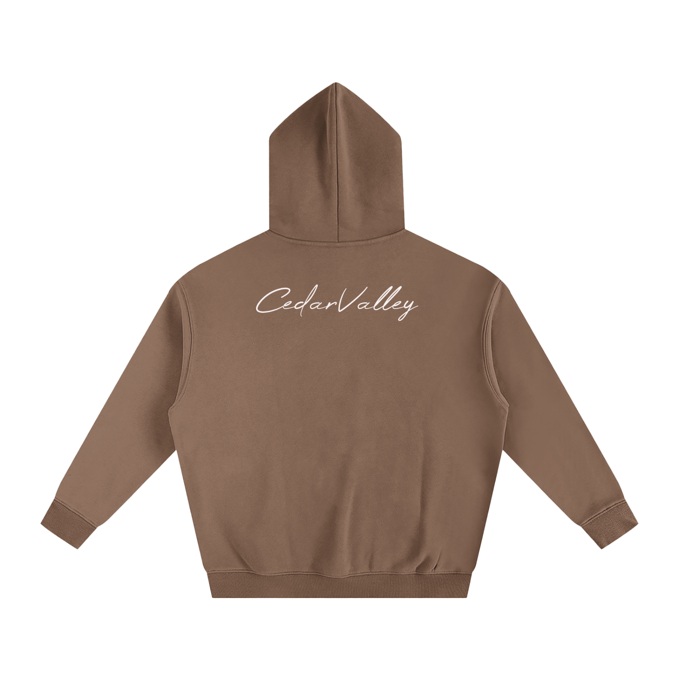 Oversize Fleeced Campfire Hoodie (White Logo)