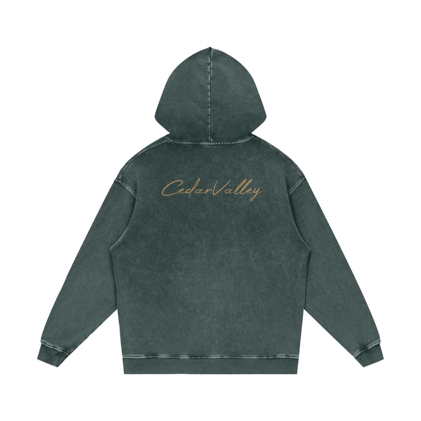 Desert Oversized Washed Hoodie (Tan Logo)