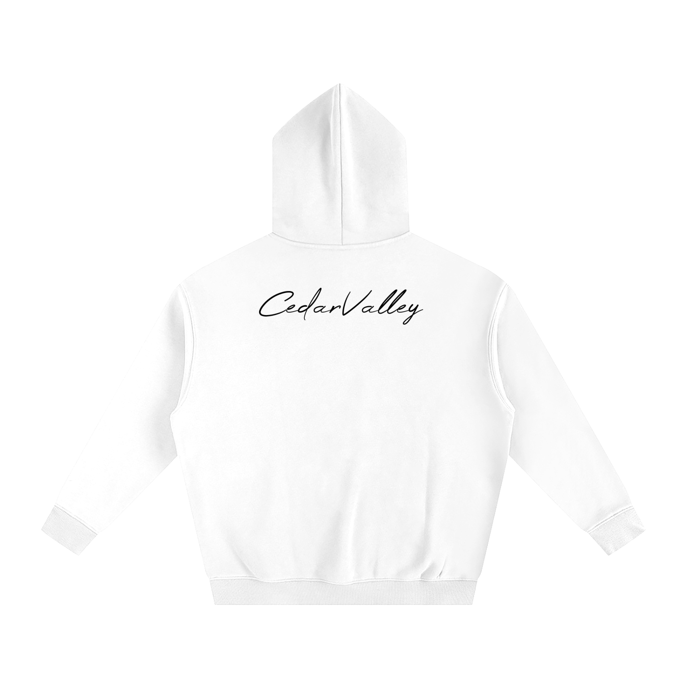 Oversize Fleeced Campfire Hoodie (Black Logo)