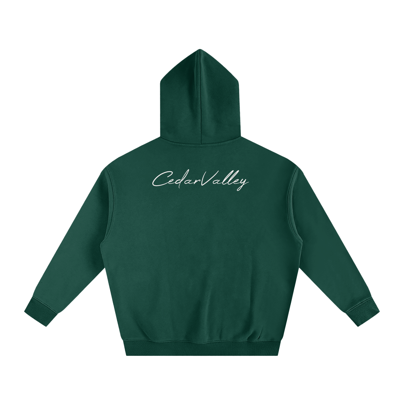 Oversize Fleeced Campfire Hoodie (White Logo)