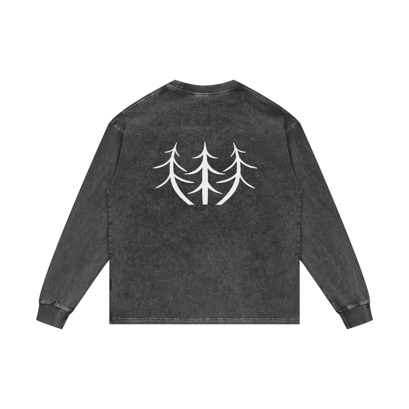 Acid Wash Oversize Long Sleeve T-Shirt - 250 GSM