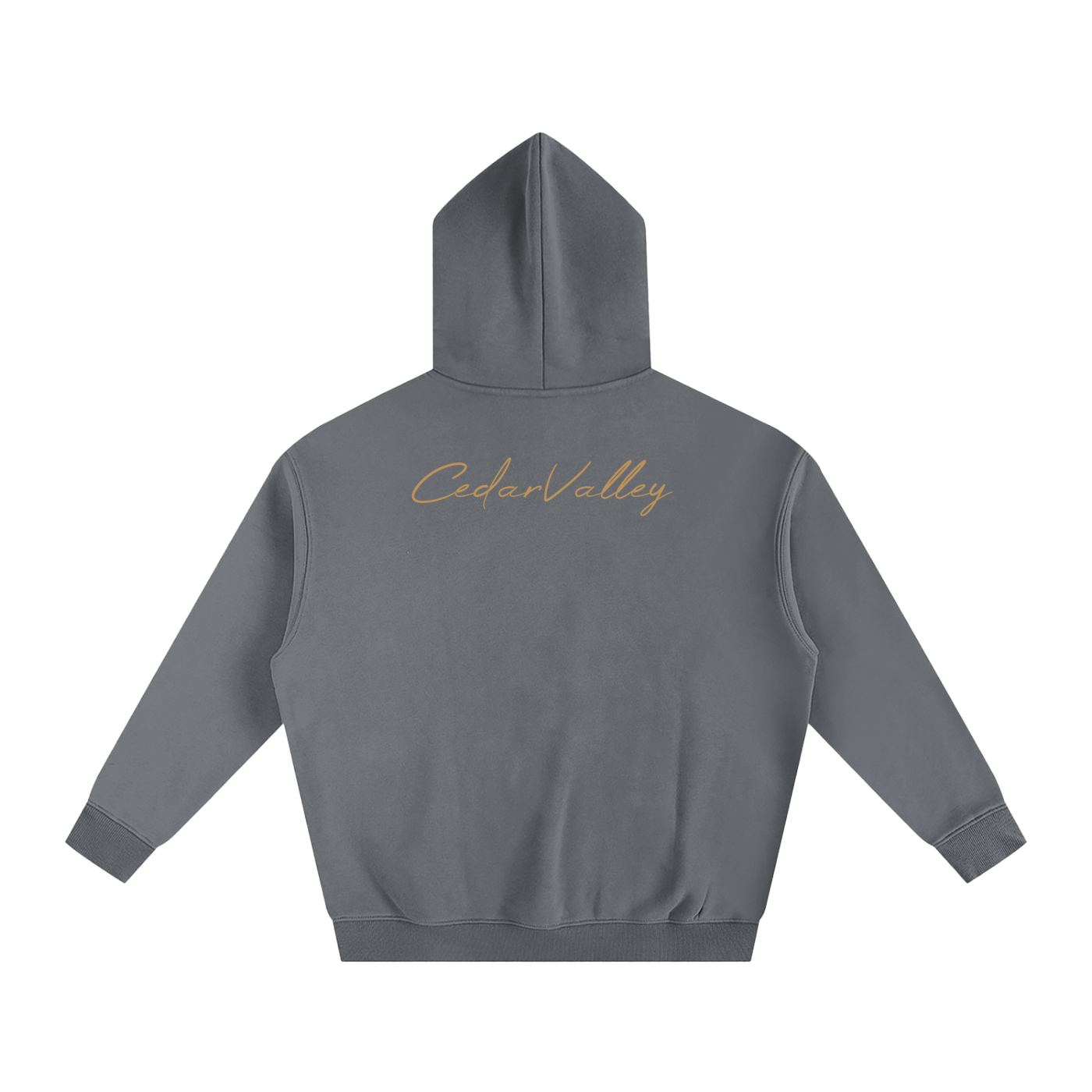 Oversize Fleeced Campfire Hoodie (Tan Logo)