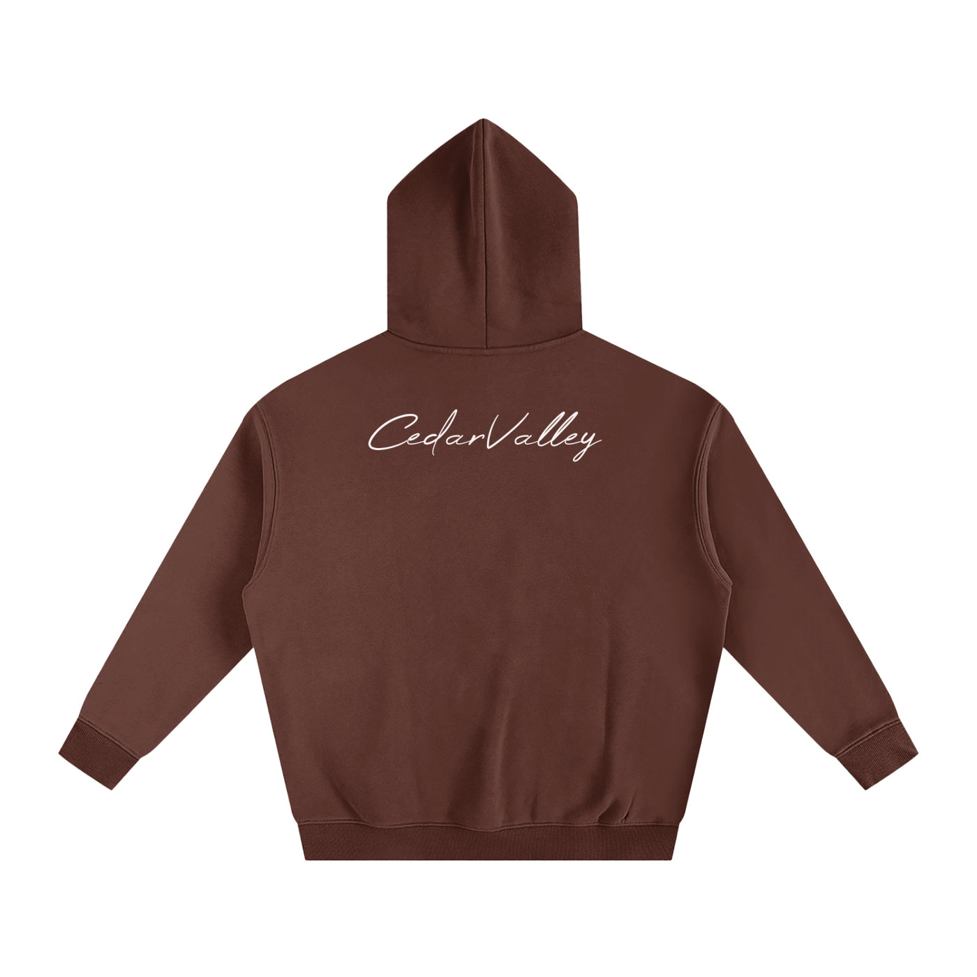 Oversize Fleeced Campfire Hoodie (White Logo)