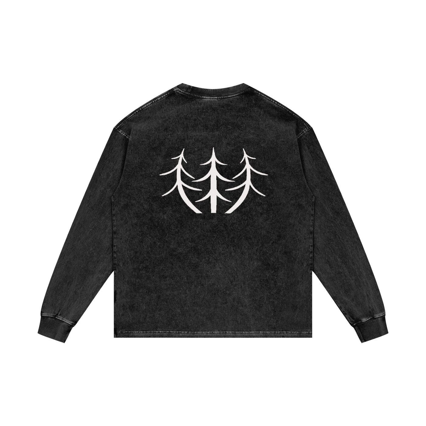 Acid Wash Oversize Long Sleeve T-Shirt - 250 GSM