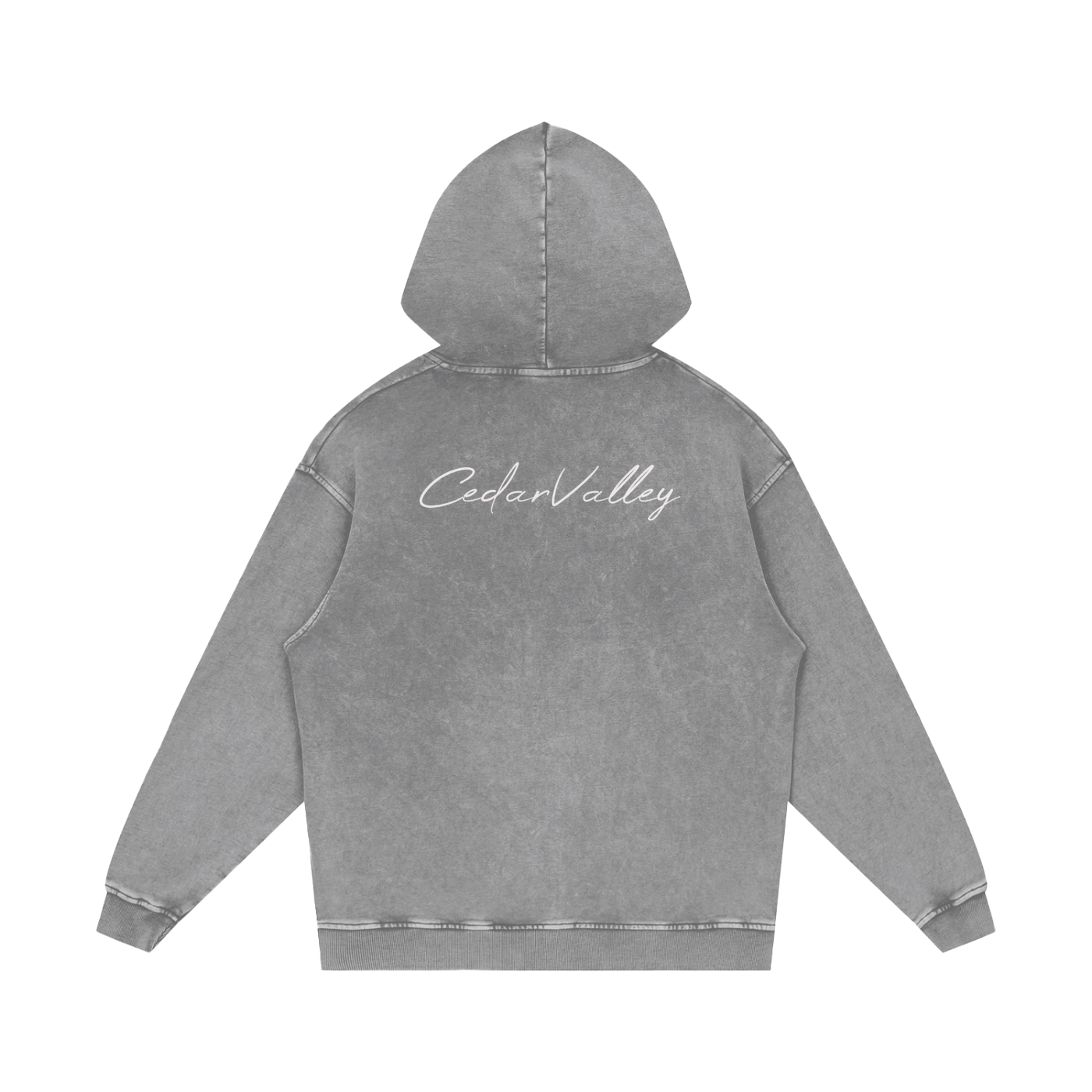 Desert Oversized Washed Hoodie (White Logo)