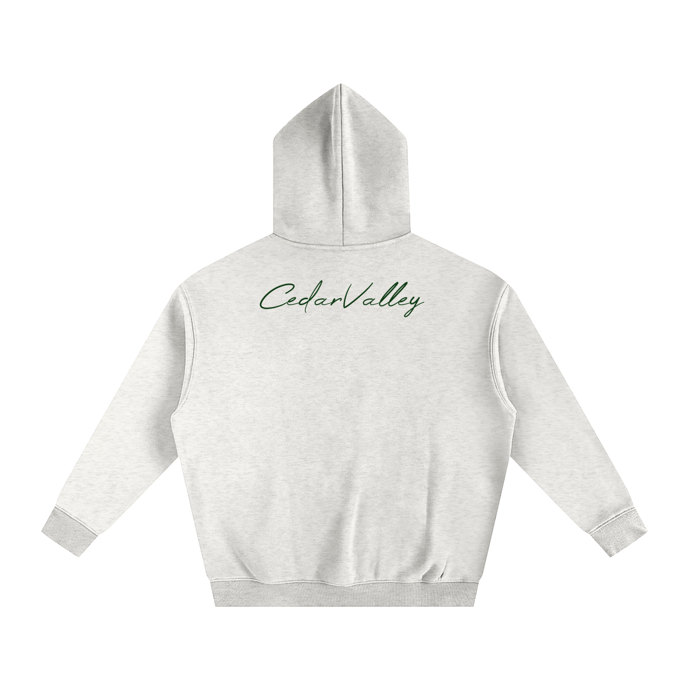 Oversize Fleeced Campfire Hoodie (Green Logo)