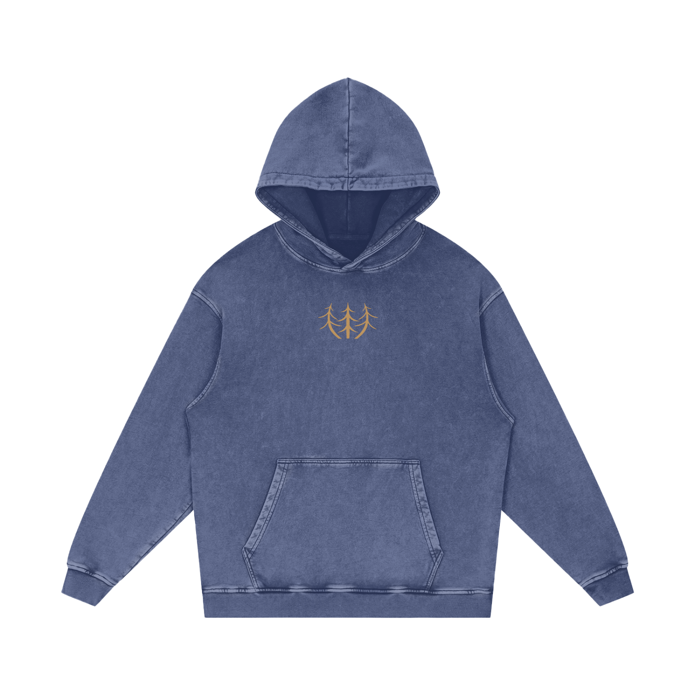 Desert Oversized Washed Hoodie (Tan Logo)
