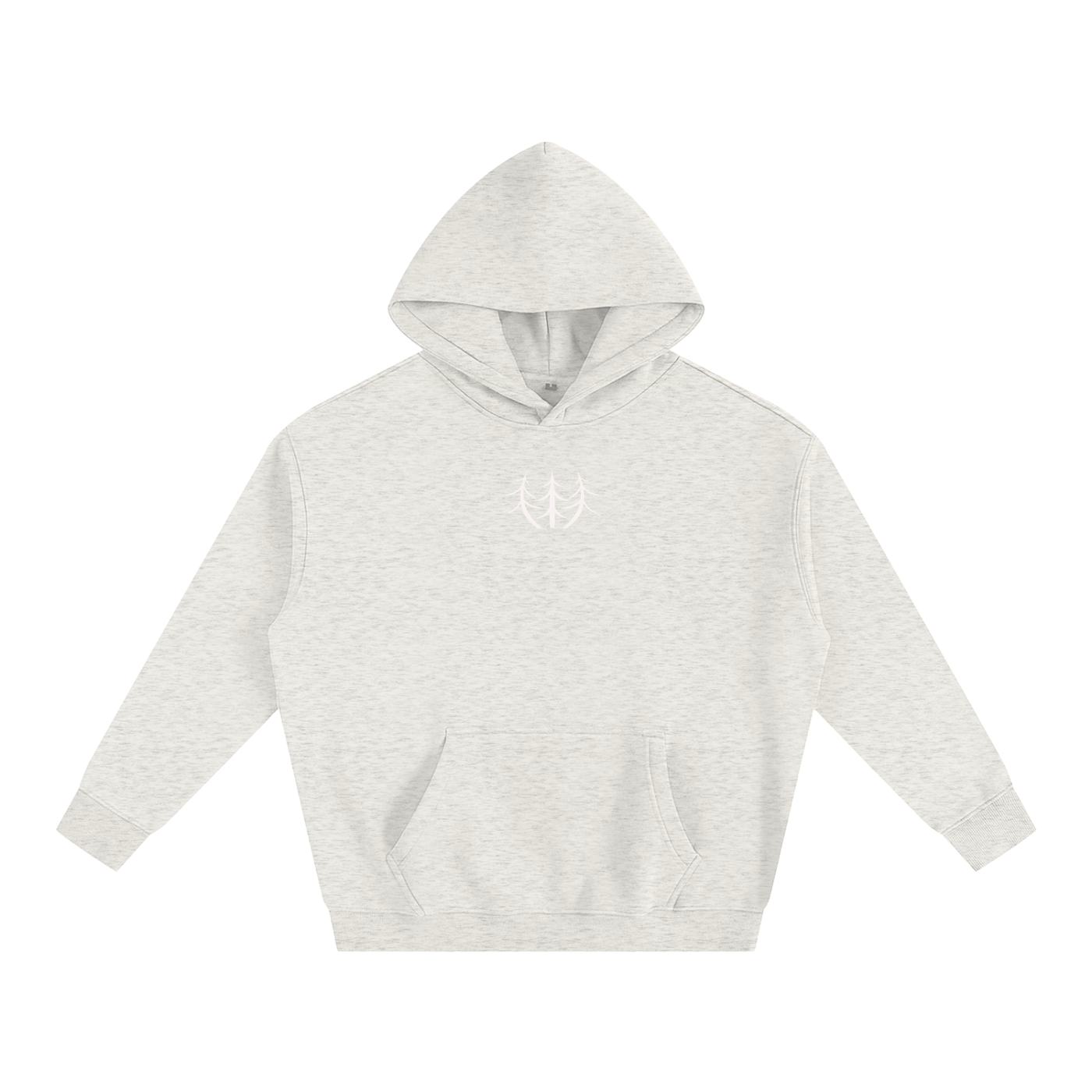Oversize Fleeced Campfire Hoodie (White Logo)