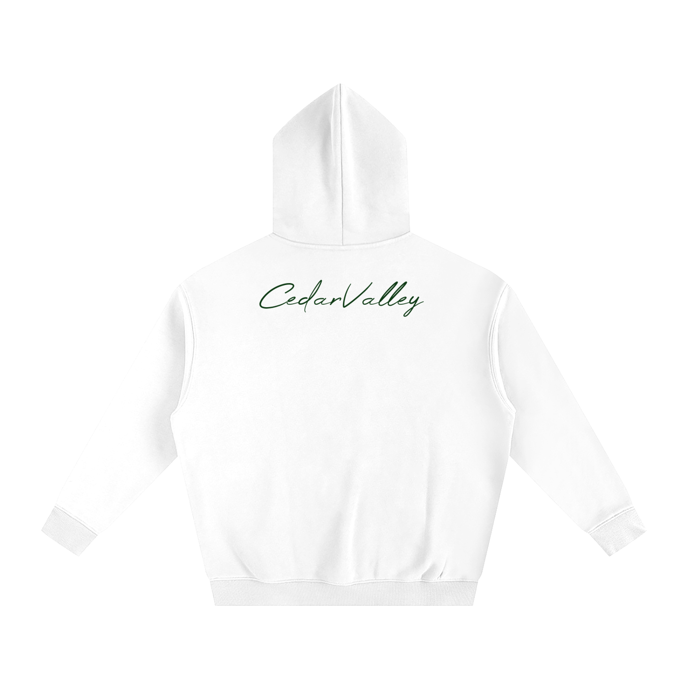 Oversize Fleeced Campfire Hoodie (Green Logo)