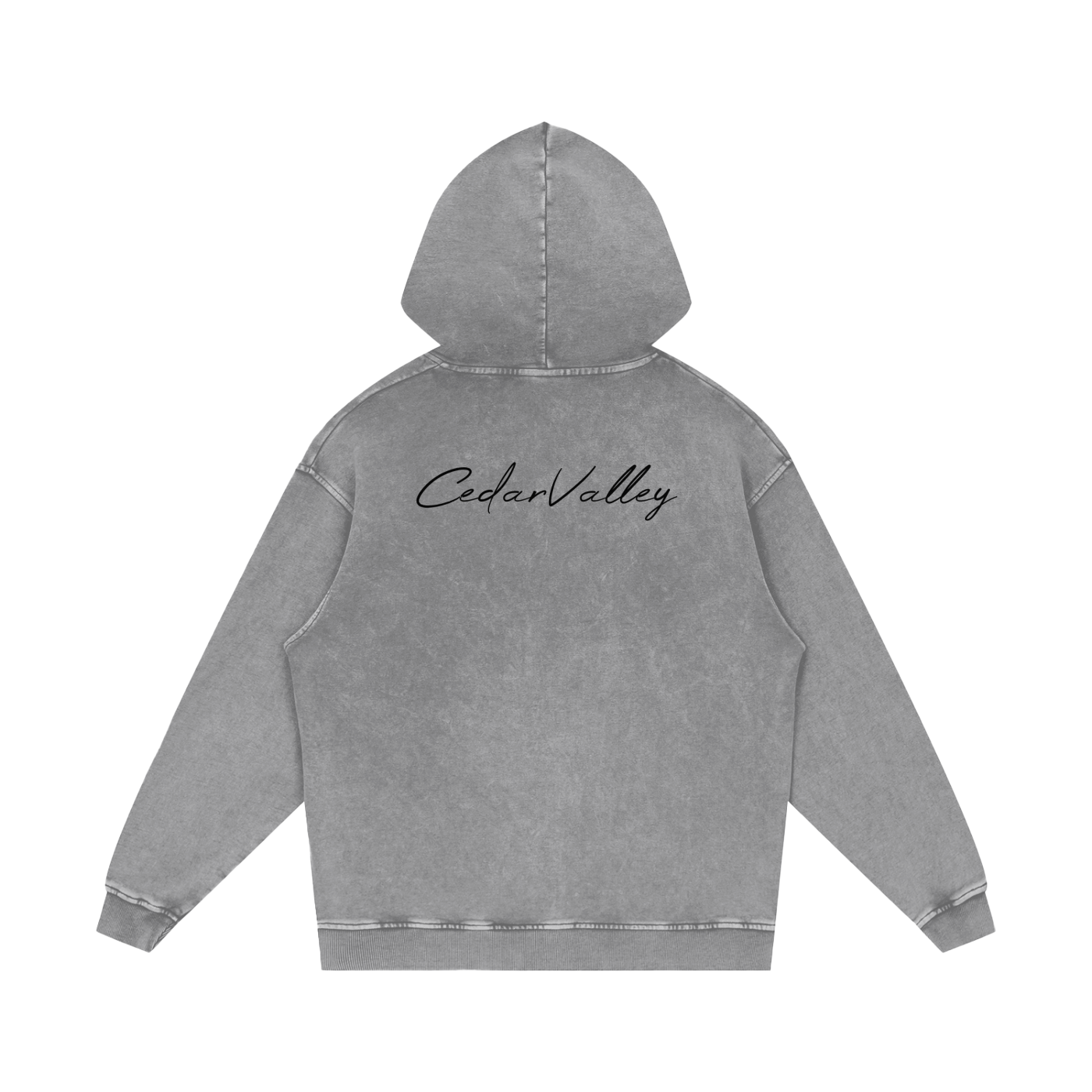 Desert Oversized Washed Hoodie (Black Logo)
