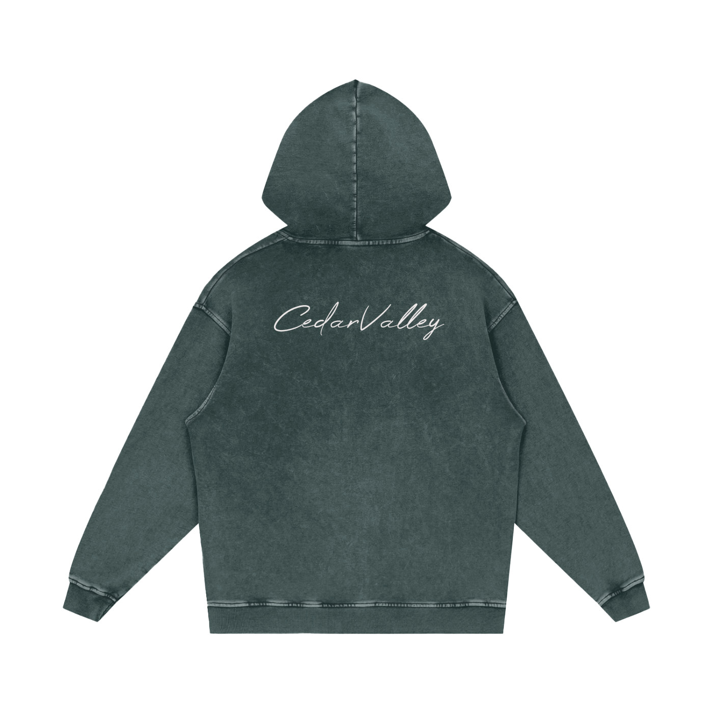 Desert Oversized Washed Hoodie (White Logo)