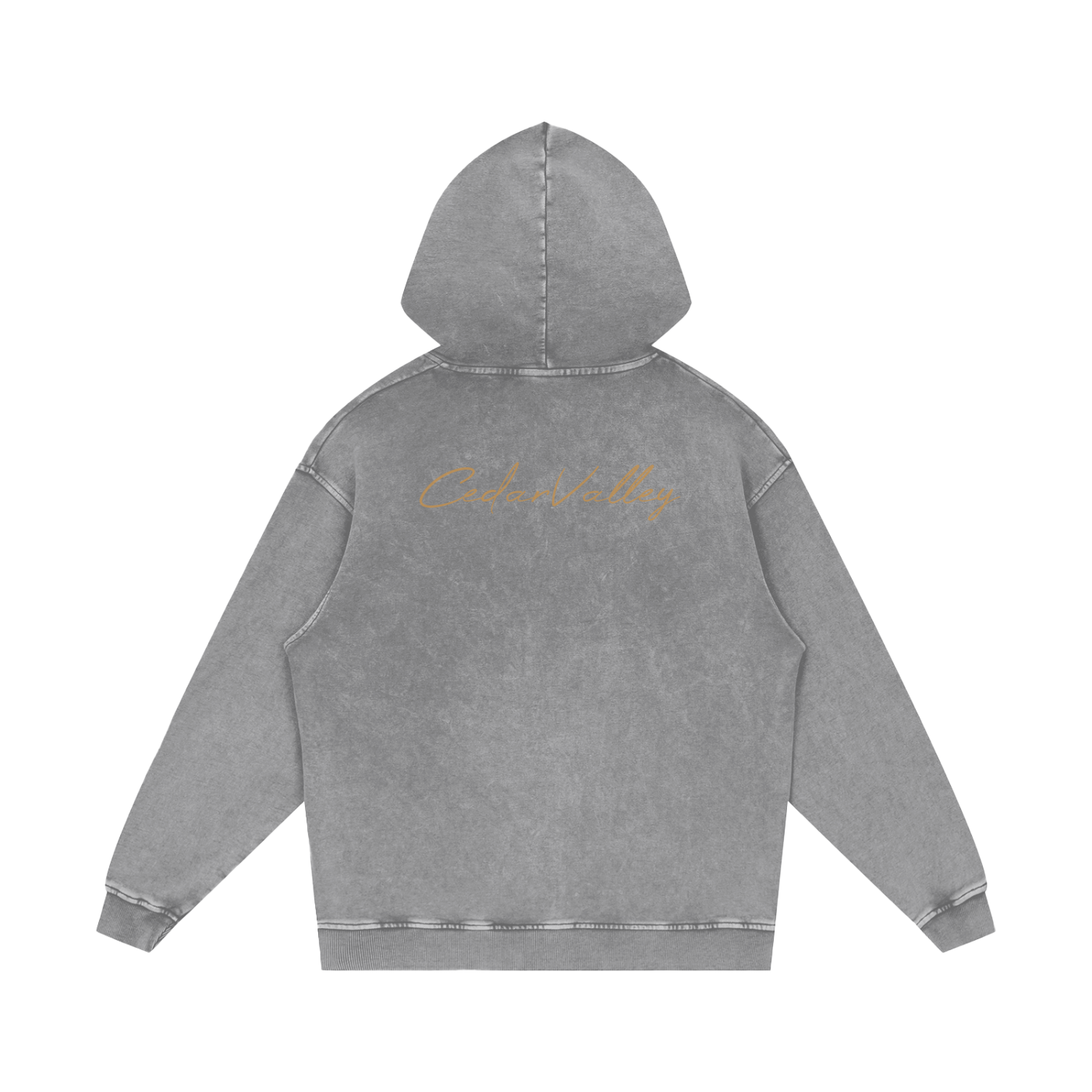 Desert Oversized Washed Hoodie (Tan Logo)