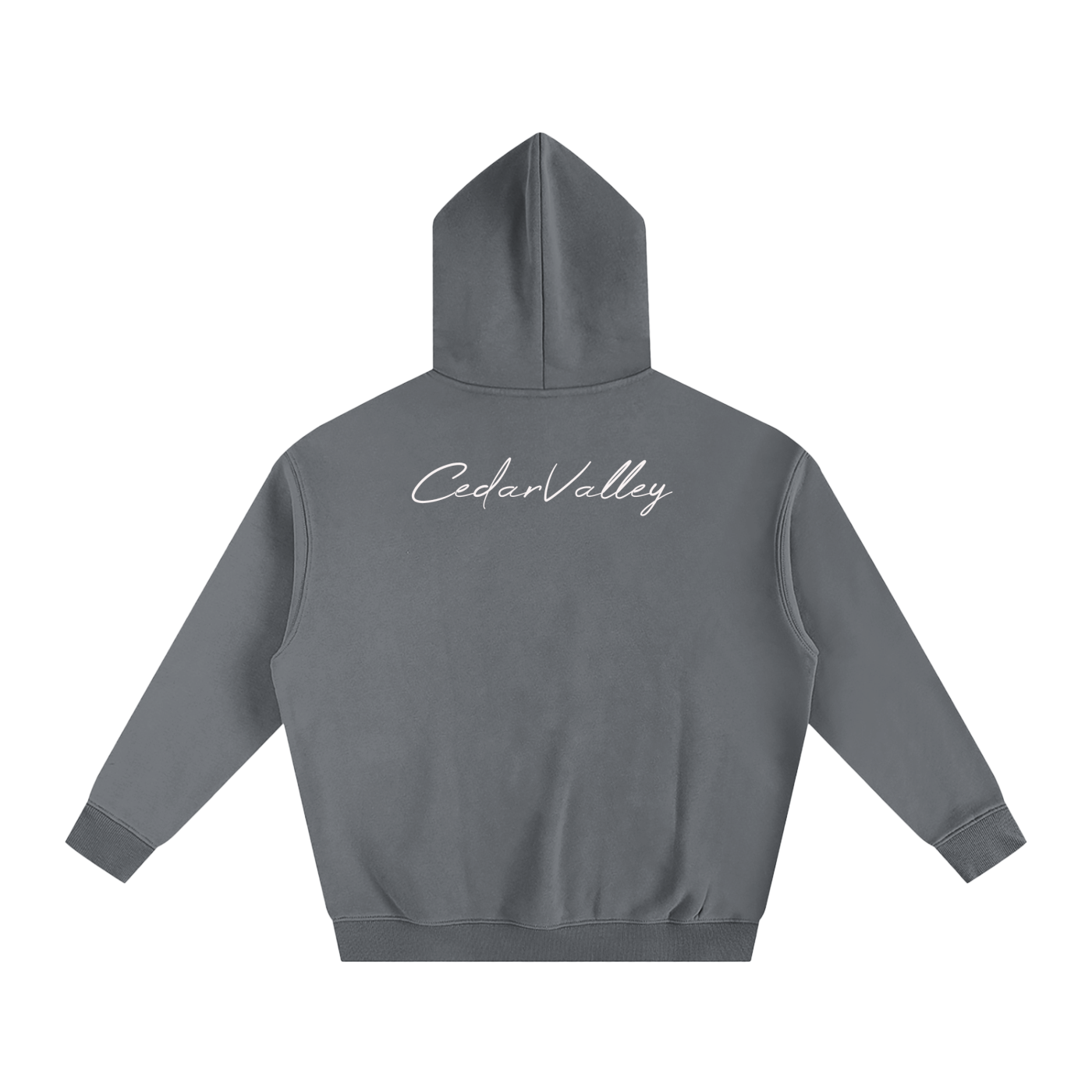 Oversize Fleeced Campfire Hoodie (White Logo)