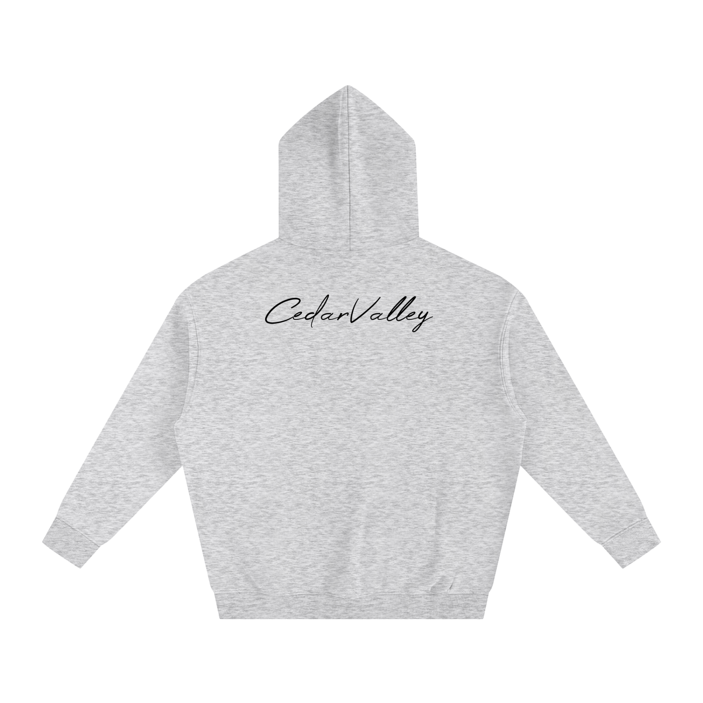 Oversize Fleeced Campfire Hoodie (Black Logo)
