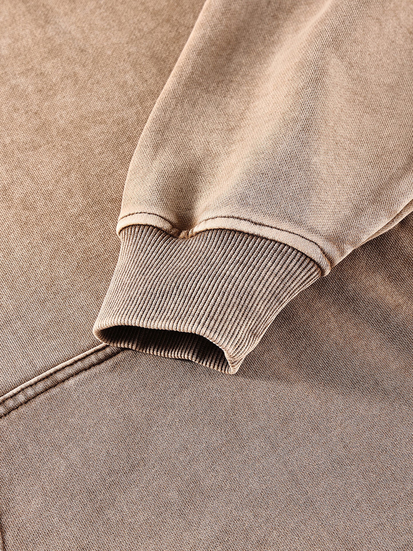 Desert Oversized Washed Hoodie (Tan Logo)